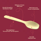 165mm Wooden Spoon|Chuk| Birchwood | Zero Waste | Disposable| Eco-Friendly