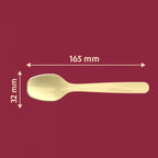 165mm Wooden Spoon|Chuk| Birchwood | Zero Waste | Disposable| Eco-Friendly