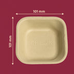 4" Chuk Bleach-Free Sugarcane Bagasse Compostable Bowl | Zero Waste | Disposable| Eco-Friendly| Microwave, Oven & Freezer Safe