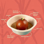 180ml Chuk Bleach-Free Sugarcane Bagasse Compostable Bowl | Zero Waste | Disposable| Eco-Friendly| Microwave, Oven & Freezer Safe